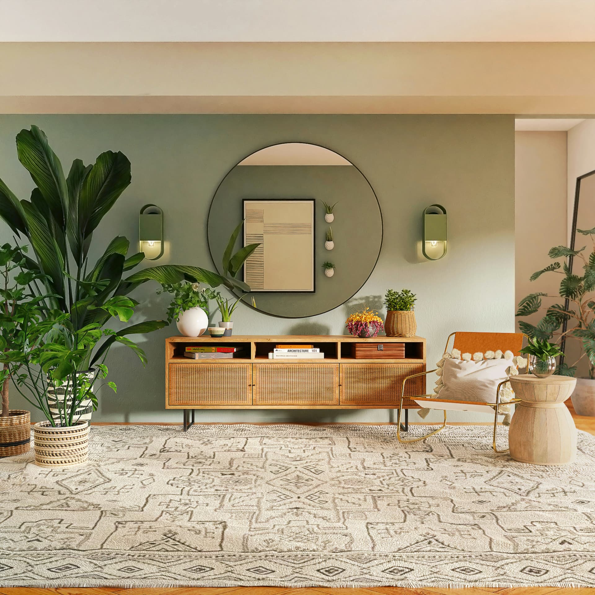 Living room interior designed and executed by Viona Interiors